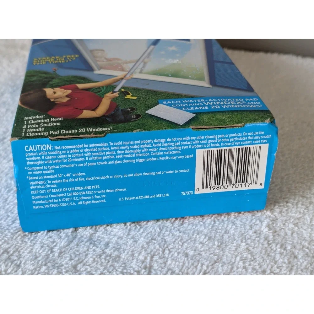 Windex Outdoor All-In-One Glass Cleaning Tool Starter Kit New Open Box